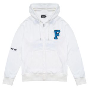 Hoodie Zip Fusionism | Trắng