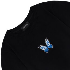 Croptop Butterfly Đen